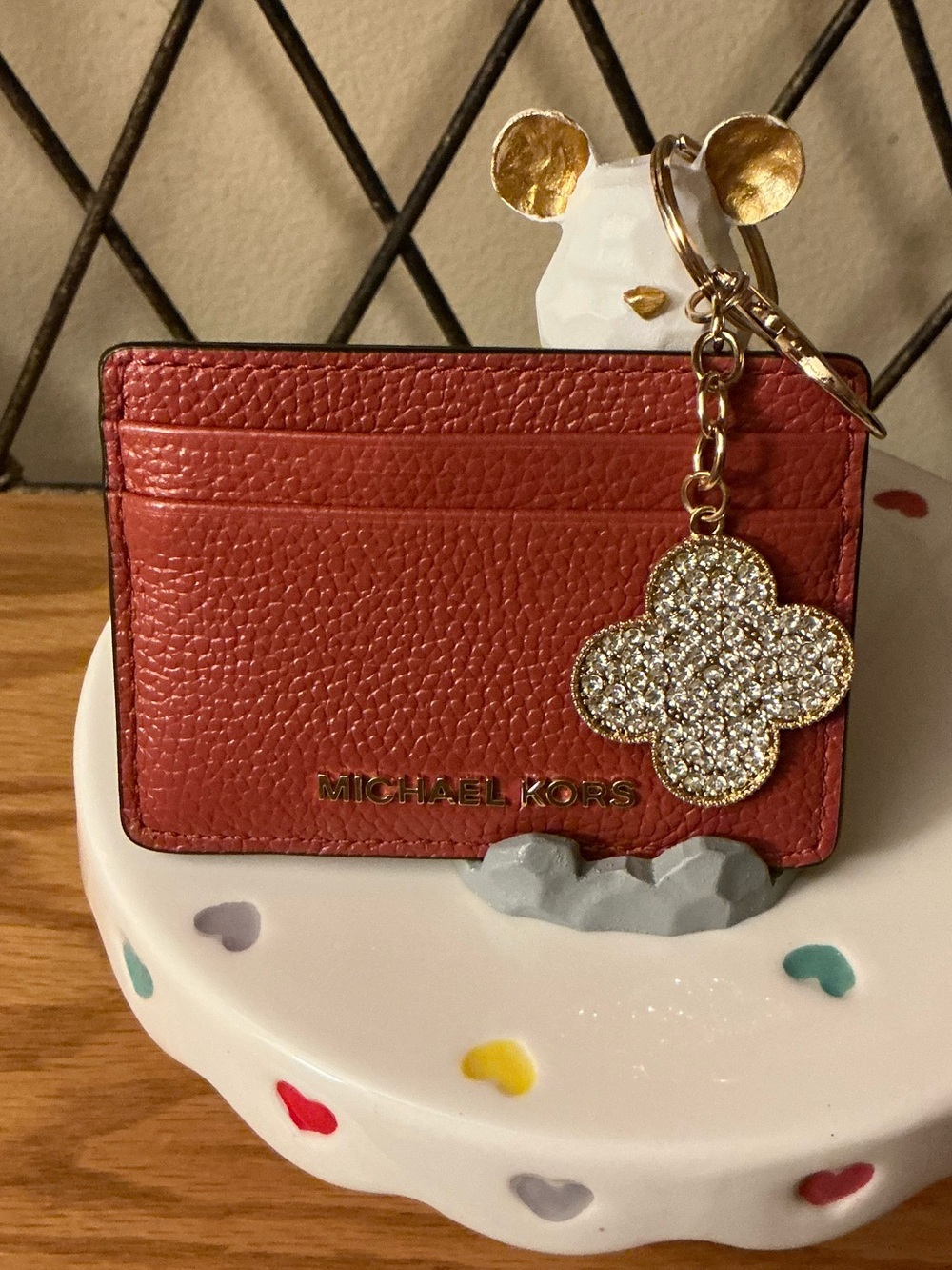 Michael Kors Leather Card Case Nwt